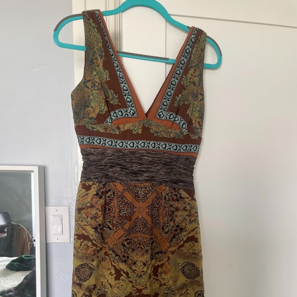 Nicole Miller patterned dress size 8